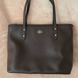 NEW COACH OXBLOOD MINI Zip Tote Bag